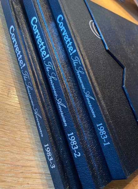 Corvette the Sensuous American : 1983 : 1-2-3 perfect unread ISBN 0933534-167 , -191 & 205