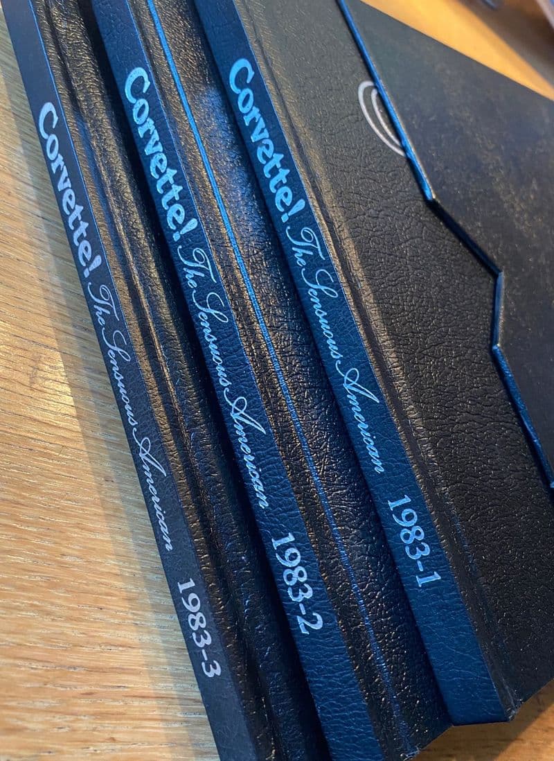 Corvette the Sensuous American : 1983 : 1-2-3 perfect unread ISBN 0933534-167 , -191 & 205