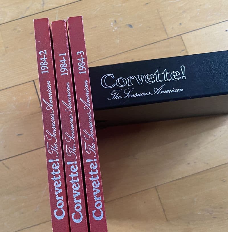 Corvette  the Sensuous American : 1984 : 1-2-3  perfect unread  ISBN 0933534-213 , -221 & -23X