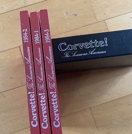 Corvette the Sensuous American : 1984 : 1-2-3 perfect unread ISBN 0933534-213 , -221 & -23X
