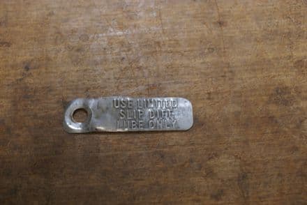 Differential Lube Tag,Aluminium,GM 1363739,Used Fair
