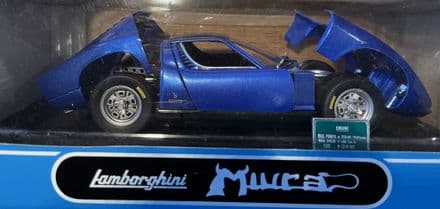 New ANSON LAMBORGHINI MIURA Metal Model 1/18 scale RARE unopened Blue
