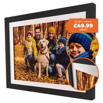 A3 Double framed canvas print | RRP £99
