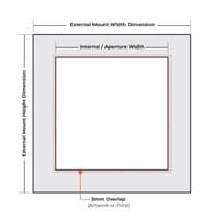 Mounts Only  - Standard Artwork Sizes