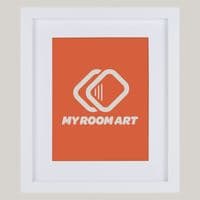 White Thin Frame - 20mm x 25mm