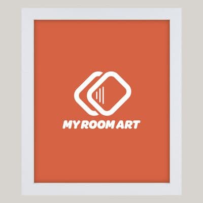 White Thin Frame - 20mm x 25mm