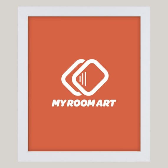 White Thin Frame - 20mm x 25mm
