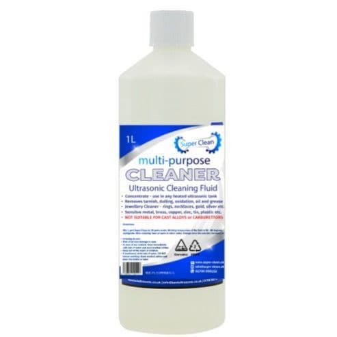 Jewellery and General purpose Ultrasonic Cleaning fluid  (1 litre)