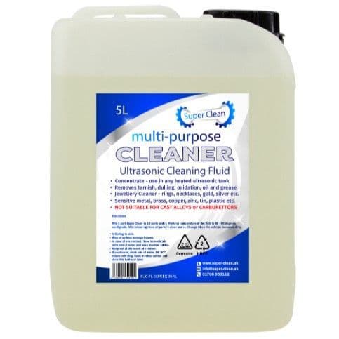 Jewellery | General purpose ultrasonic cleaning  fluid (5 L)