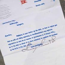 1902 J. Bruce Ismay Letter - Sale of the White Star Line
