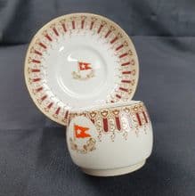 1st Class Brownstone Tea/Chocolate Cup & Saucer