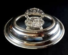 1st Class Silver Oval Vegetable Dish