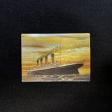 3D Titanic at Sunset Fridge Magnet