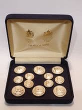 Boxed Set of 12 White Star Line Uniform Buttons - RARE!