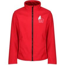 BTS Embroidered Regatta 'Ablaze' Softshell Jacket in Red