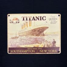 Commemorative Metal Sign Titanic