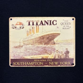 Commemorative Metal Sign Titanic