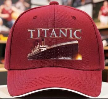 Deep Red Titanic Baseball Cap
