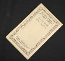 Eleanor Smith Poetry Book - Siegfried Sassoon