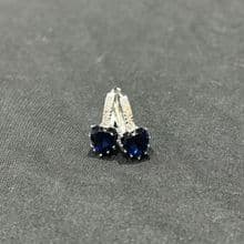 Fashion Heart of The Ocean Earrings Dark Blue