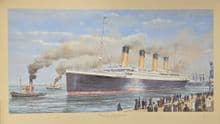 Maiden Departure' Titanic Survivors' Signed Ltd Edition Print