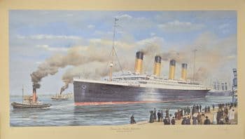 Maiden Departure' Titanic Survivors' Signed Ltd Edition Print