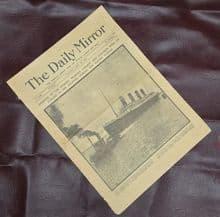 Original Daily Mirror Newspaper 16th April 1912 - Complete