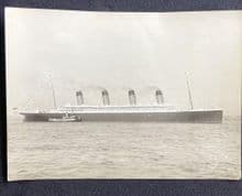 Original Photograph of RMS Olympic 1912, pre Titanic Disaster