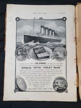 Original RMS Olympic Soap Advert in original book 1911