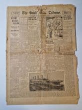 Original Titanic Disaster Headline Newspaper 15th April 1912