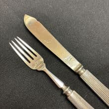 Original White Star Line 1st class Fish Knife and Fork