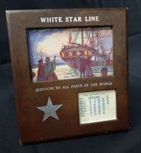 Original White Star Line Desk Calendar 1928