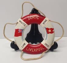 Original White Star Line SS Doric Souvenir Life Ring