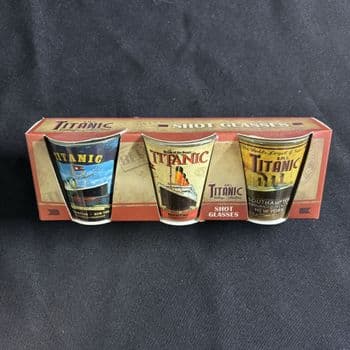 Pack of 3 Titanic Poster Shot Glasses