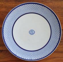 Rare White Star Line 'Snowflake' Pattern Dinner Plate