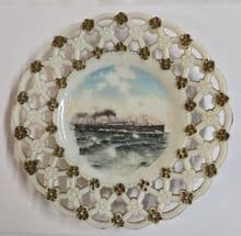 RMS Baltic Souvenir Ribbon Plate