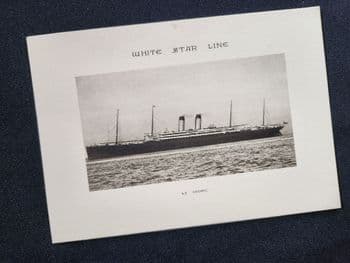 RMS Cedric, Abstract of Log July 5th 1930