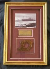 RMS CELTIC, FRAMED SECTION OF HULL FROM THE WRECK