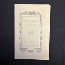 RMS MAJESTIC, A  LA Carte dinner menu