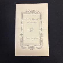 RMS MAJESTIC  A LA CARTE DINNER MENU  MARCH 15TH  1930