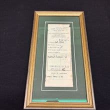 RMS MAJESTIC, ticket receipt dated 1906