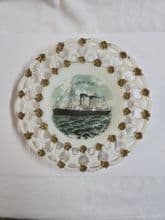 RMS Oceanic Souvenir Ribbon Plate (#1)
