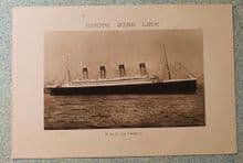 RMS Olympic abstract of log June 8th 1929