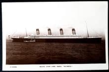 RMS Olympic at Liverpool 1911 RPPC