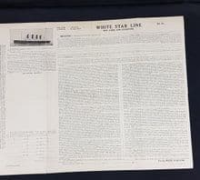 RMS Olympic, Bill of Lading receipt