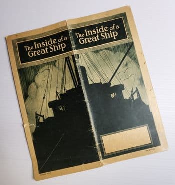 RMS Olympic Interest: White Star Line The Inside of a Great Ship Brochure