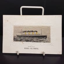 RMS Olympic Silk Postcard