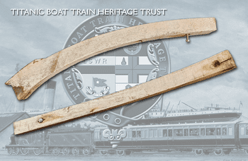 RMS Titanic Boat Train London South Western Railway Carriage Roof Support Timber