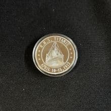 RMS Titanic Elizabeth II Commemoration Coin - Dark Silver Coloured