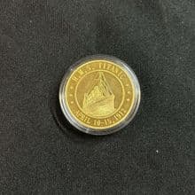 RMS Titanic Elizabeth II Commemoration Coin - Gold Coloured